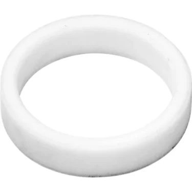 The VBM GUARCASUTEPI Upper Cap Gasket is a solid white ring with a smooth surface and rounded edges, shown at an angle against a white background. © 2025 1st-line.com