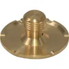 The VBM RACCSPGR Grouphead Sprayer, a round brass component with a threaded center and four evenly spaced outer notches, is shown against a white background. © 2025 1st-line.com