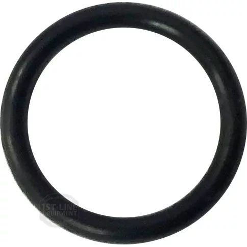 The Lelit MC090 Steam Pipe Frothing Attachment O-ring, made of black rubber with a smooth, solid circular shape, is displayed against a white background. © 2025 1st-line.com