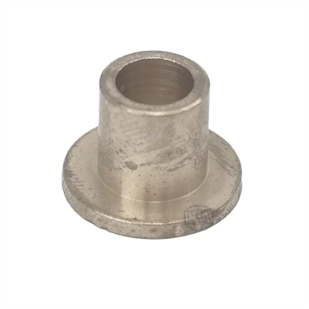 A small, cylindrical metal bushing with a flange at its base, shown on a plain white background—DISCONTINUED Lelit 2200011 Steam / Hot Water Valve Outer Washer, compatible with corresponding valve assemblies. © 2025 1st-line.com