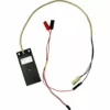 The La Nuova Era NE006018 Level Sensor is a black rectangular module connected to red, black, and blue wires with various connectors, all joined by a beige cable for sensor applications. © 2025 1st-line.com