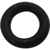 The Lelit 8700010 Solenoid Valve O-ring, made of black rubber, is shown against a white background. This smooth, circular ring is typically used as a sealing gasket in Lelit espresso machine solenoid valves. © 2025 1st-line.com