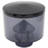 The 1st-Line Complete Bean Hopper is a translucent gray plastic lid with a round black top, designed to fit onto a container for collecting debris—great for use with 1st-Line shop vacuums or woodworking setups. © 2025 1st-line.com