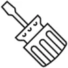 Line drawing of a nail polish bottle with an open cap and brush tilted to the side, showing liquid dripping from the brush—reminiscent of careful precision, like when you change a grouphead gasket or perform Slayer maintenance. © 2025 1st-line.com