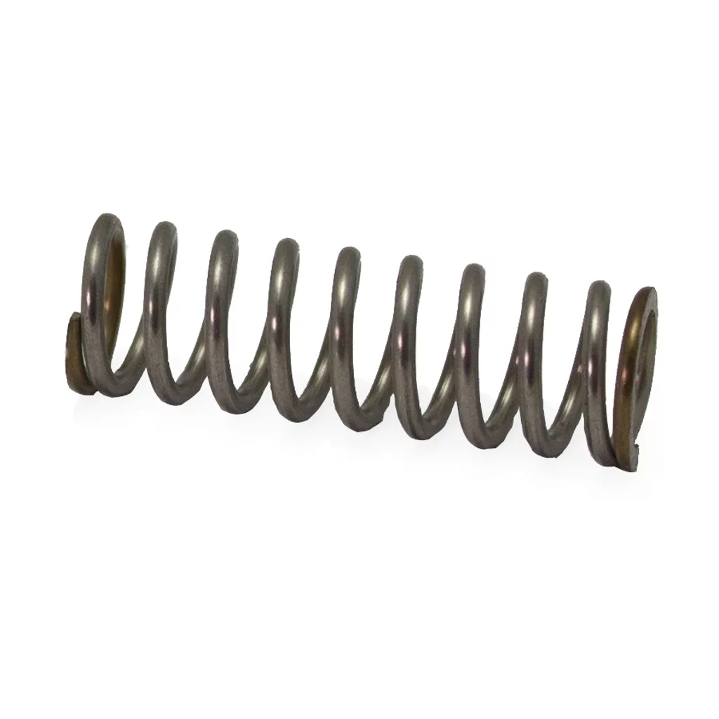 A close-up of the Lelit 1300001 Steam/Hot Water Valve Internal Spring, a metal coil positioned diagonally on a white background, commonly used in Lelit espresso machine steam or hot water valve mechanisms. © 2025 1st-line.com