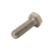A close-up of the Lelit MC749 Boiler Screw - M5 X 20mm, a silver hex bolt with a threaded shaft and hexagonal head, shown on a white background. © 2025 1st-line.com
