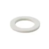 A single white, flat, circular La Spaziale EK5 424 Heating Element Post Gasket with a central hole is shown on a plain white background. Suitable as a gasket for heating elements in La Spaziale machines. © 2025 1st-line.com