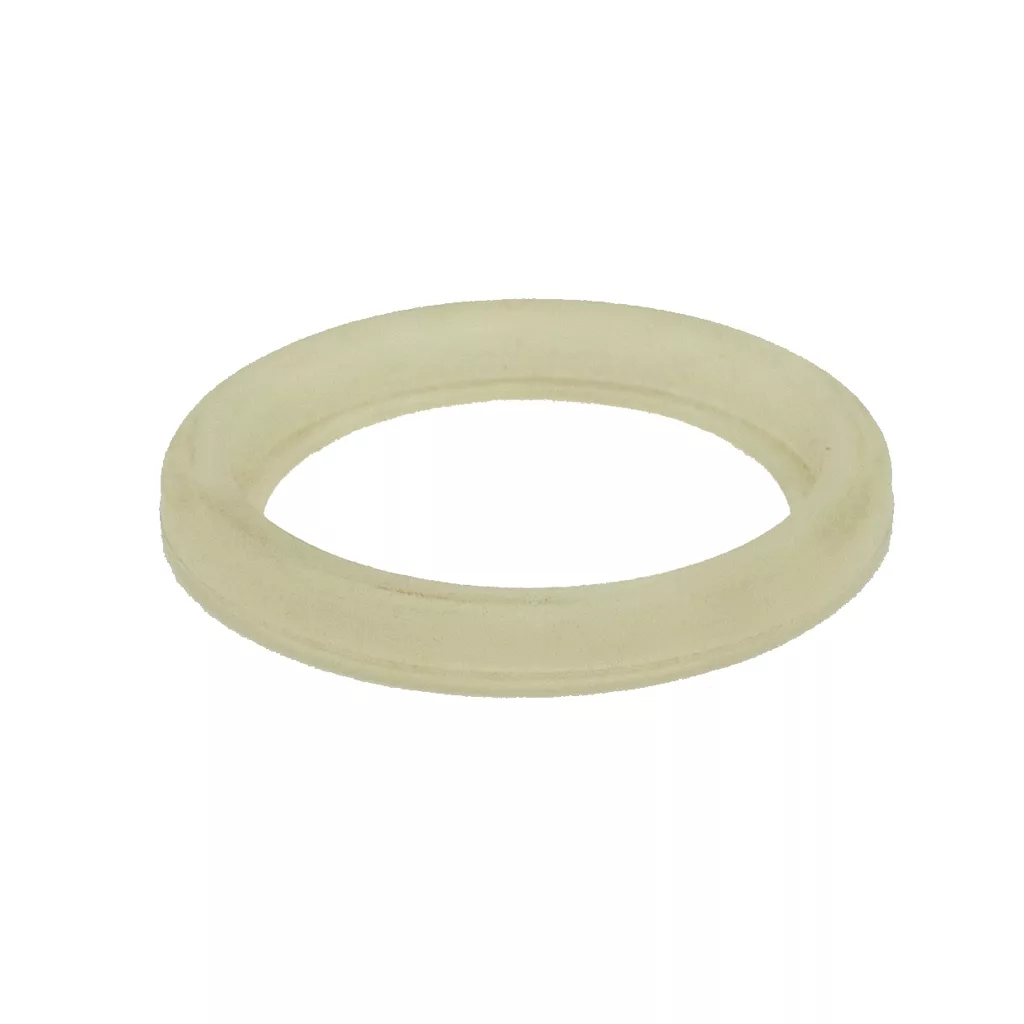 A translucent, circular rubber or silicone DISCONTINUED Bodum 01-3020-01-901 Portafilter Gasket is shown on a plain white background. © 2025 1st-line.com