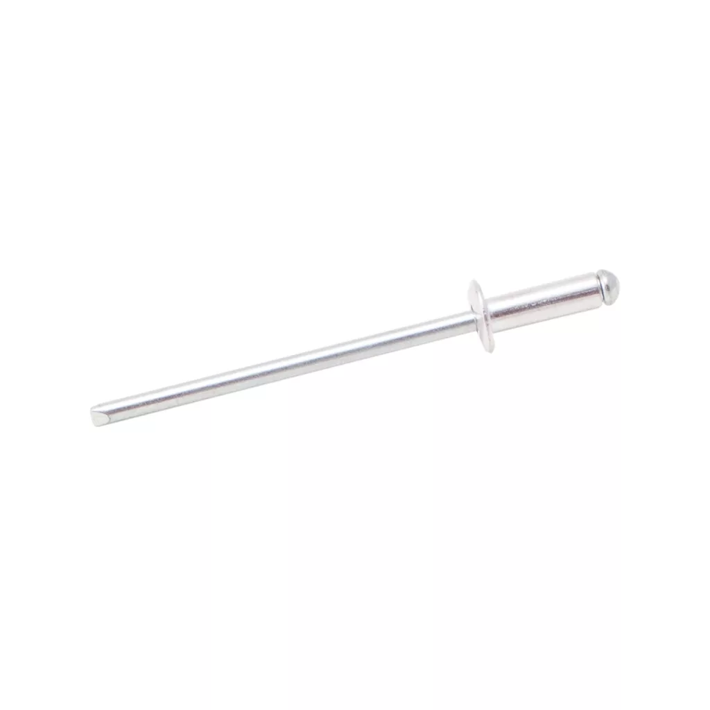 An ECM P1999 Rear Panel Rivet, silver-colored with a long stem and rounded head, is shown isolated on a white background. © 2025 1st-line.com