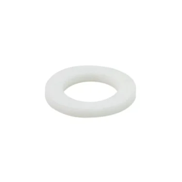 The La Nuova Era NE051012 Gasket is a white, round, flat gasket with a central hole for La Nuova Era machines, shown on a plain white background. © 2025 1st-line.com