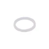 The Lelit MC742-5 Steam Wand Gasket is a plain, white, circular silicone washer—perfect as a replacement part for your Lelit machine. © 2025 1st-line.com