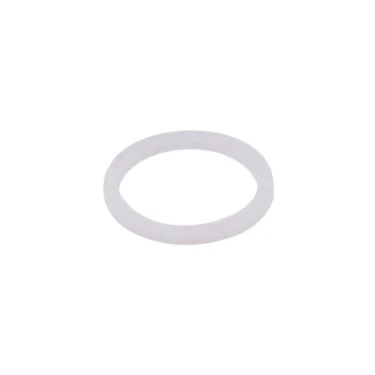 The Lelit MC742-5 Steam Wand Gasket is a plain, white, circular silicone washer—perfect as a replacement part for your Lelit machine. © 2025 1st-line.com