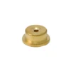 The VBM RIDUZIONED2 2mm Restrictor is a small, round brass fitting with a central hole, slightly raised middle section, and flat base, photographed on a white background. Ideal as a part for your espresso setup. © 2025 1st-line.com