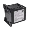 A black VBM TELERUTTOREKW230 Ten-Pole Contactor, rated for 20 amps and 230 volts, with a white specs label and certifications, is shown against a white background. © 2025 1st-line.com