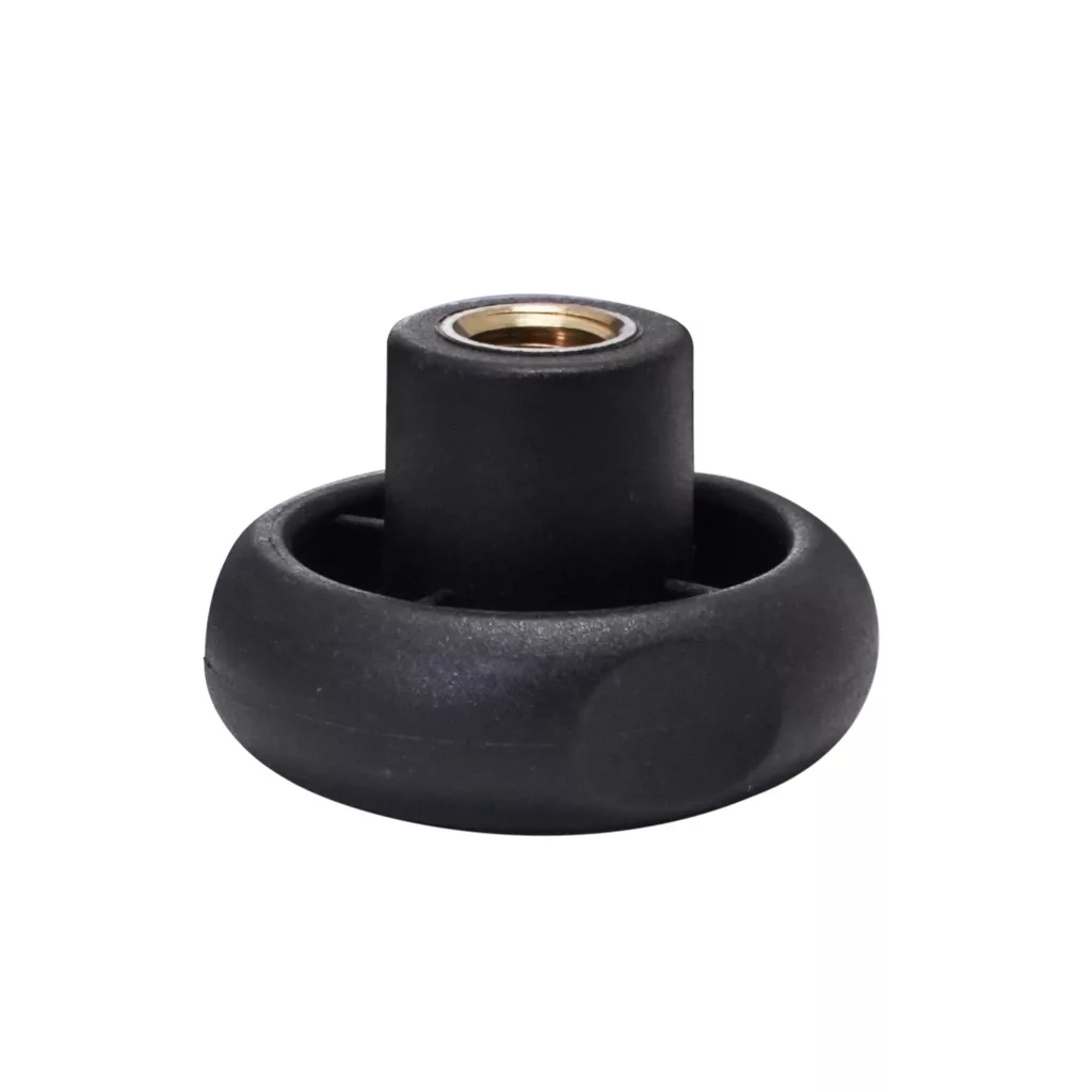 The image displays a Lelit 3700011 Steam/Hot Water Knob on a white background, noted for its quality and precision—features also found in Lelit’s caster wheels with central metallic bearings for furniture or equipment. © 2025 1st-line.com