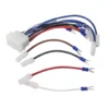 The Rancilio 10110655 Wiring Power Harness features multiple colored wires with assorted connectors, including fork and clip terminals, and terminal ends, all displayed on a white background. © 2025 1st-line.com