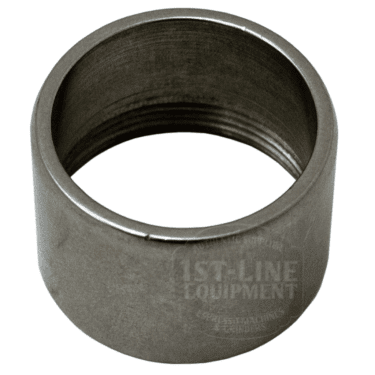 The Elektra 00423014 Cap is a metal, circular, threaded ring with a smooth brushed finish and the faintly visible 1st-Line Equipment logo on its surface. © 2025 1st-line.com