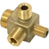 The Elektra 02692014 Manifold Fitting 4 Way for Belle Epoque is a brass fitting with threaded openings on each side, ideal for connecting multiple pipes or fittings in plumbing or mechanical systems. © 2025 1st-line.com