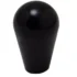 A glossy, solid black M10 Knob for E61 Faema Grouphead Levers with a rounded top and cone shape, displayed against a plain white background. © 2025 1st-line.com