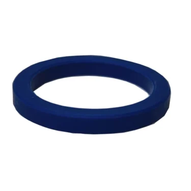 The Faema E61 8.5mm Silicone BLUE Portafilter Gasket is displayed on a plain white background. © 2025 1st-line.com