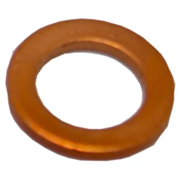 The Flat Copper Gasket for Manometer is a circular, smooth, flat washer shown on a white background, perfect for sealing or use in manometers. © 2025 1st-line.com