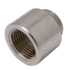 The Universal 3/8 Adapter Fitting is a metallic threaded adapter with a wider female end and narrower male end, designed to connect two pipes of different sizes. © 2025 1st-line.com