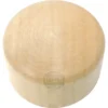 The Ascaso PM.463 Wood Grinding Adjustment Knob is a round, solid, light wood puck with smooth sides and a flat top, designed for Ascaso machines and shown against a white background. © 2025 1st-line.com