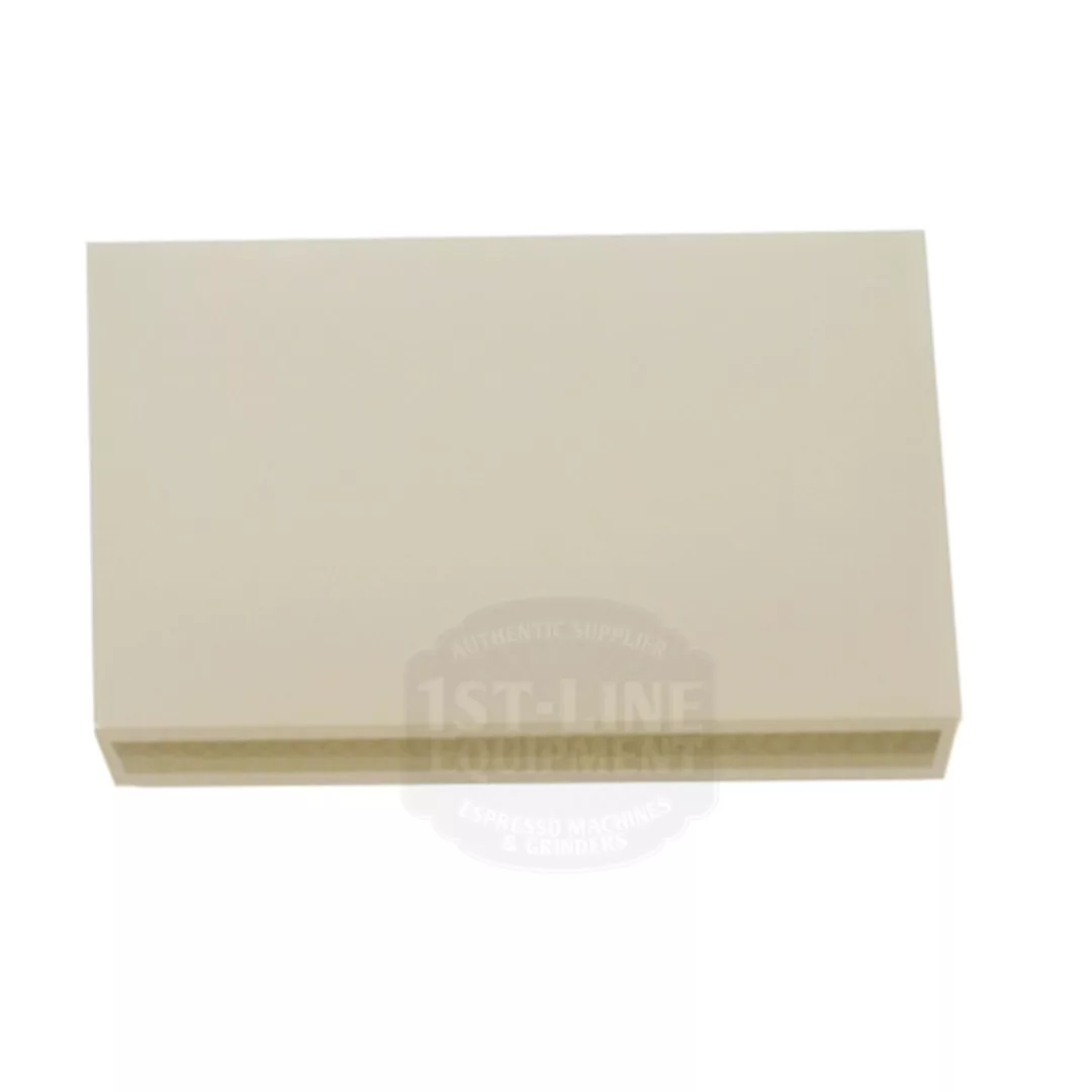 A discontinued Lelit 8600018 drip tray grate rubber foot is shown against a white background. © 2025 1st-line.com