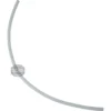 A single, curved Ascaso I.2852 PTFE hose from 3-way valve to thermoblock, featuring a translucent design and 1st-Line Equipment logo near the left curve, displayed on a plain white background. © 2025 1st-line.com