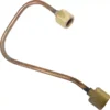 The Ascaso I.4706 Copper Tube to Steam Valve, featuring brass compression fittings on both ends, is used for plumbing connections, refrigeration, HVAC systems, or as a steam valve connection. © 2025 1st-line.com
