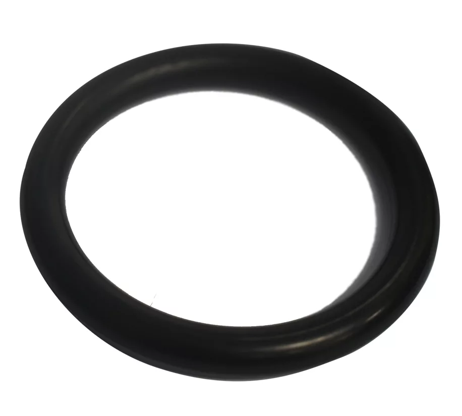 The DISCONTINUED Bezzera 7496097 Portafilter / Grouphead Gasket, a black rubber gasket with a smooth, circular design for Bezzera machines, is displayed on a white background. © 2025 1st-line.com