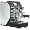 The VBM Super Digital DUAL PROFILER Dual Boiler Espresso Machine features a sleek black and stainless-steel look, dual boiler, steam wand, pressure gauge, portafilter, and digital display for modern espresso brewing. © 2025 1st-line.com