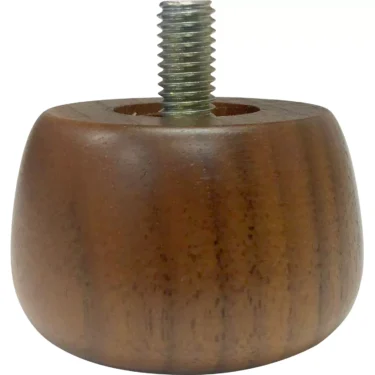 The Lelit 1000194 Wood Foot M8 is a round, wooden furniture leg with a smooth finish and an M8 screw for easy attachment, ideal for Lelit pieces. © 2025 1st-line.com