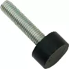 The Lelit 9500038 Adjustable Foot Screw - M8 features a threaded M8 shaft and a large black rubber tip, ideal as an adjustable foot or bumper for Lelit furniture and equipment. © 2025 1st-line.com
