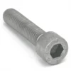 A close-up of the Lelit MC9100042 Bolt for Wood Foot, a silver hex socket head cap screw with a threaded body and hexagonal recess on its cylindrical head, displayed on a white background. © 2025 1st-line.com