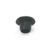 The Lelit 3700081 Cap for Hole D7 is a small black rubber grommet with a flared rim, perfect for Lelit machines. Shown against a plain white background. © 2025 1st-line.com