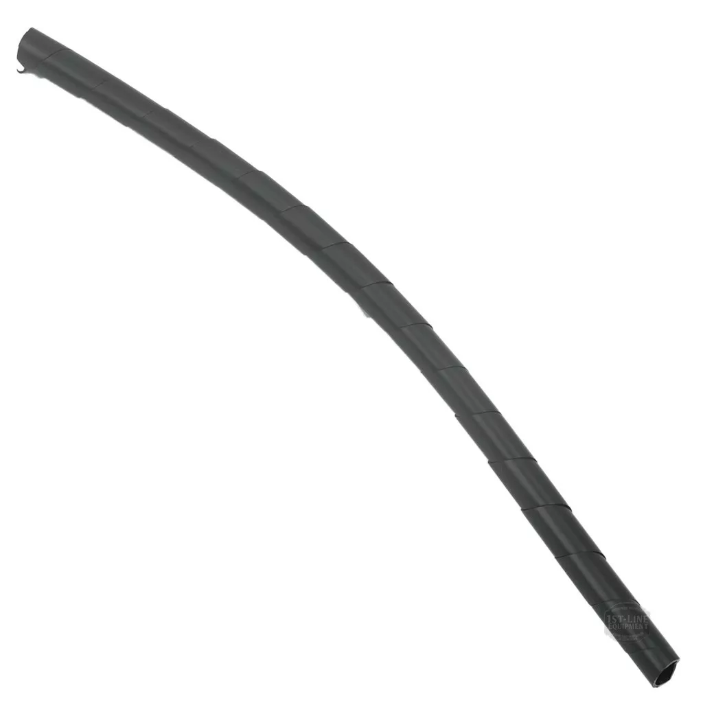 The Lelit 3700082 Water Tank Hose Protection is a long, black spiral wrap for organizing and bundling cables or wires, perfect for water tank hose protection and compatible with Lelit models—shown against a white background. © 2025 1st-line.com