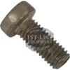 A close-up shows the BE..36 HANDLE SCREW, featuring a round head and coarse threads, set against a white background. The screw looks worn and faintly displays the 1st-Line Equipment watermark across the image. © 2025 1st-line.com