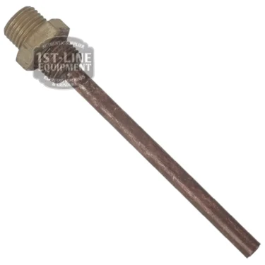 A slightly corroded metal rod with a threaded hexagonal top, likely from an AS.237 INJECTOR, is shown against a white background. © 2025 1st-line.com