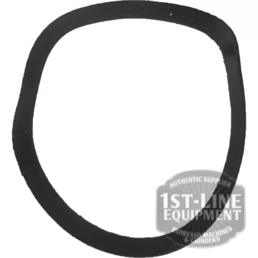 The AS.122 57X67X1mm GASKET SUPPLEMENTAL (SHIM), a black, irregularly shaped rubber seal, is shown on a white background with a semi-transparent 1st-Line Equipment logo in the lower right corner. © 2025 1st-line.com