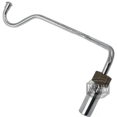 The AS..80 MODERN WATER PIPE is a metal bread dough hook with a curved design and cylindrical base, made for commercial stand mixers like the AS 80, featuring modern water pipe-inspired elements. © 2025 1st-line.com