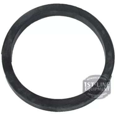 The Astoria 65x56x7mm HOLDER GASKET, a black flat-profile rubber gasket, is displayed on a white background with the 1st Line Equipment watermark in the lower right corner. © 2025 1st-line.com
