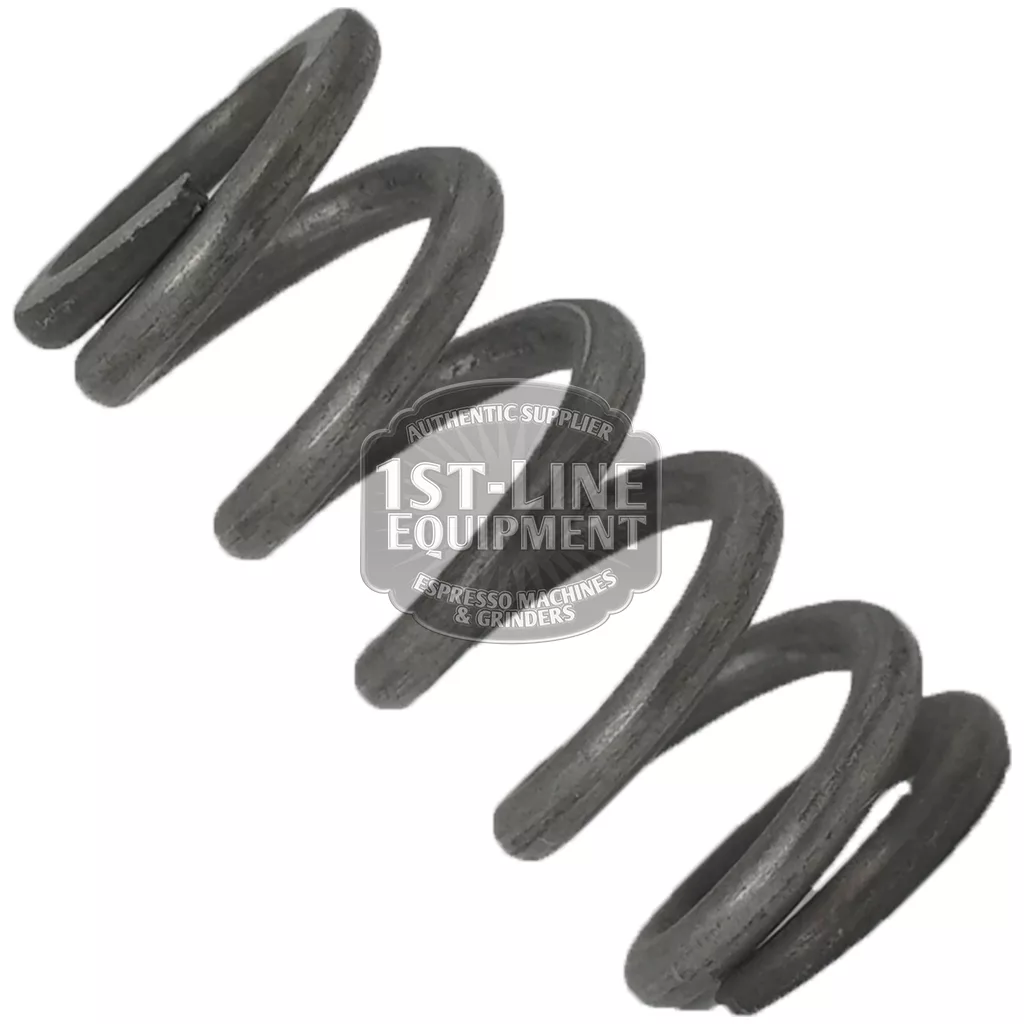 The BE..82 EXPANSION VALVE SPRING, made of metal coil, is displayed diagonally on a white background with a 1st-Line Equipment watermark centered on the image. © 2025 1st-line.com