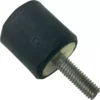 The Lelit 9500024 Motor Mount is a cylindrical black rubber bumper with a metal screw, ideal for use as a foot, stopper, or motor mount on furniture or Lelit machines. © 2025 1st-line.com