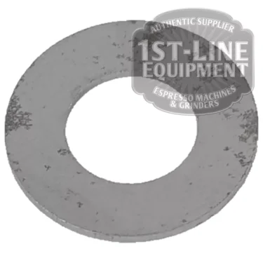 A BF.116 WASHER, a flat metal washer with a central hole, is shown on a white background with a 1st-Line Equipment watermark in the upper right corner. © 2025 1st-line.com
