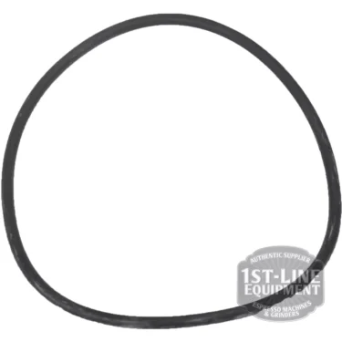 A black rubber Brasilia Heating Element/Boiler Gasket 71.12x2.62 mm is displayed on a white background with a 1st-Line Equipment authenticity badge in the lower right corner. © 2025 1st-line.com