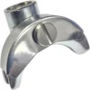A close-up of a Faema 3/8 2-WAY SPOUT, featuring a shiny metal finish and a slotted center, designed for easy hand tightening or loosening. The fastener is shown against a plain white background. © 2025 1st-line.com