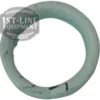 A close-up of a light green, circular BF..84 ALIMENTARY GASKET 17x13x2.5mm, with minor black marks, used as a replacement part for espresso machines. The 1st-Line Equipment watermark appears on the top left. © 2025 1st-line.com