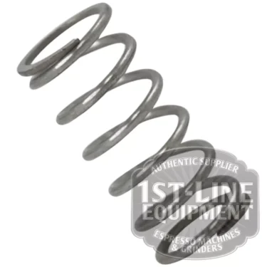 A close-up of the BF.119 SPRING metal coil is shown diagonally on a white background, with a 1st-Line Equipment watermark in the bottom right corner. © 2025 1st-line.com