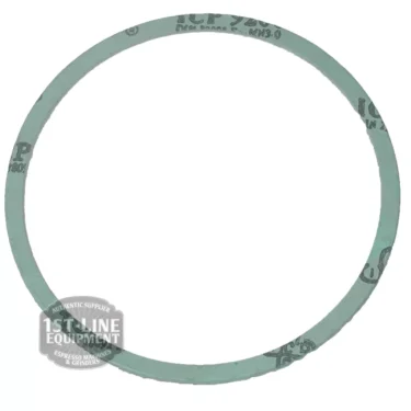 A flat, circular Brasilia ALIMENTARY BOILER GASKET with faint printed text is shown on a white background. The 1st-Line Equipment watermark appears in the lower left corner. © 2025 1st-line.com